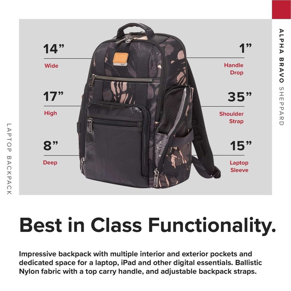TUMI bravo backpack NEW